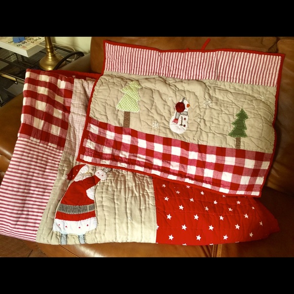 pottery barn kids christmas quilt